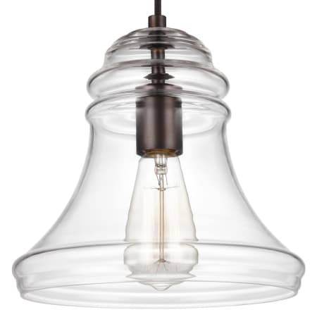 Visual Comfort Doyle 10" Wide Mini Pendant Oil Rubbed Bronze