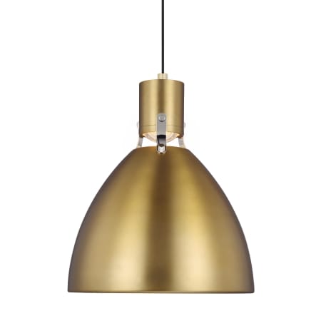 Visual Comfort Brynne 15" Wide LED Pendant Burnished Brass