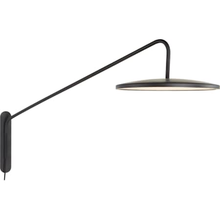 Visual Comfort Dot 16" Articulating LED Wall Light by Peter Bristol Matte Black