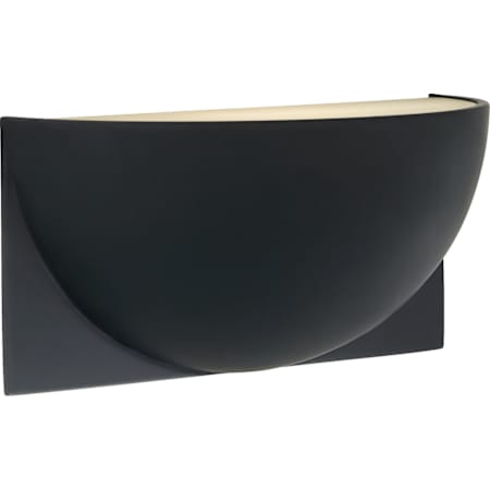 Visual Comfort Quarter Sphere 5" Tall LED Wall Sconce Matte Black