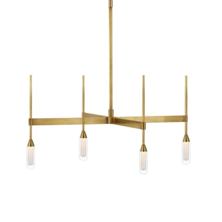 Visual Comfort Overture 25" Wide LED Chandelier Natural Brass