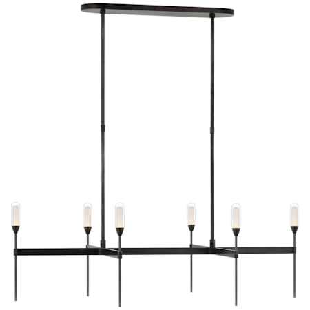 Visual Comfort Overture 41" Wide LED Linear Chandelier Bronze