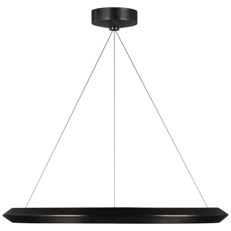 Visual Comfort Encircle 28" Wide LED Ring Chandelier Bronze