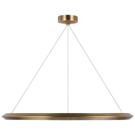 Visual Comfort Encircle 38" Wide LED Ring Chandelier Natural Brass