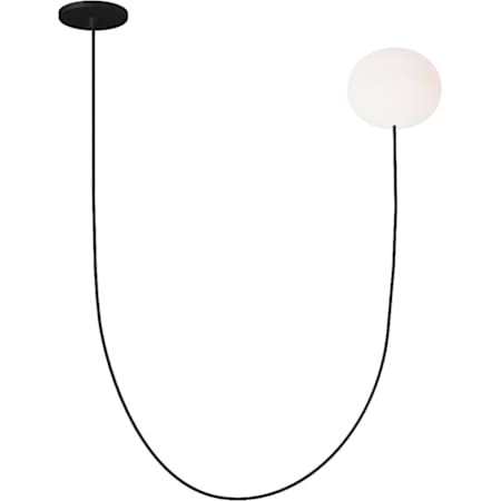 Visual Comfort Helium 19" Wide LED Globe Chandelier Matte Black
