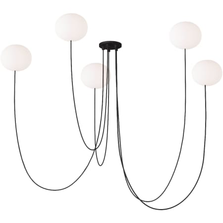 Visual Comfort Helium 26" Wide LED Globe Chandelier Matte Black