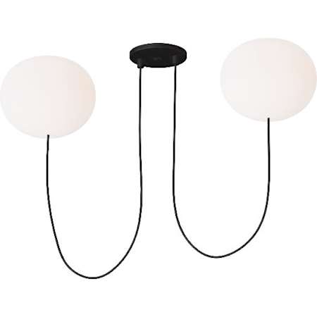 Visual Comfort Helium 28" Wide LED Globe Chandelier - 2700K, 90 CRI, 1220 Lumens Matte Black