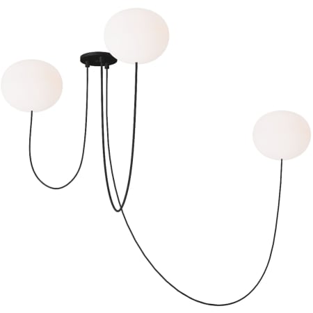 Visual Comfort Helium 28" Wide LED Globe Chandelier - 2700K, 90 CRI, 1830 Lumens Matte Black