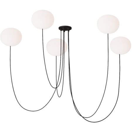 Visual Comfort Helium 28" Wide LED Globe Chandelier Matte Black