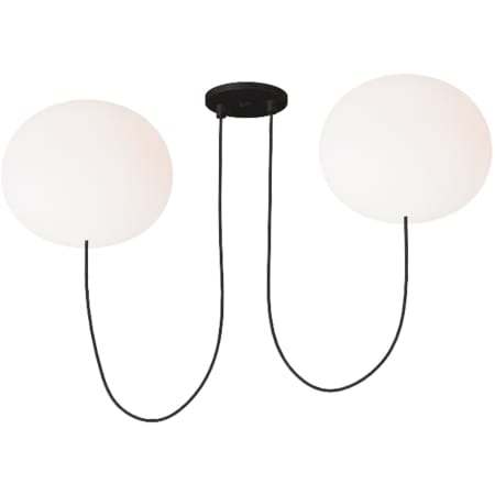 Visual Comfort Helium 33" Wide LED Globe Chandelier - 2700K, 90 CRI, 1160 Lumens Matte Black