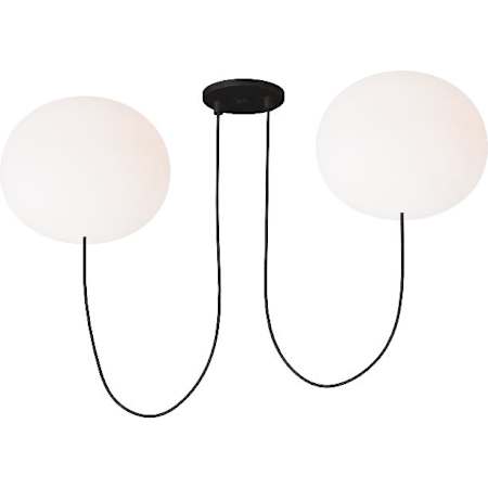 Visual Comfort Helium 33" Wide LED Globe Chandelier - 2700K, 90 CRI, 1160 Lumens Matte Black