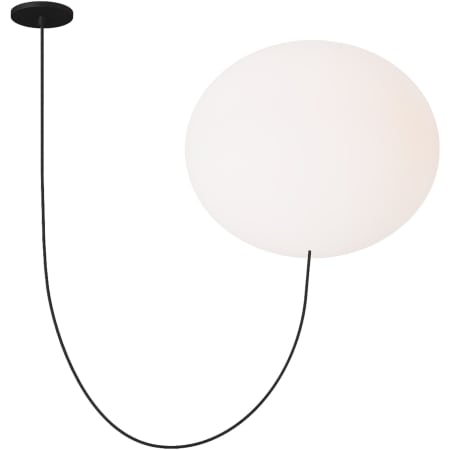 Visual Comfort Helium 33" Wide LED Globe Chandelier Matte Black