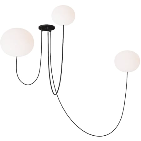 Visual Comfort Helium 22" Wide LED Globe Chandelier Matte Black
