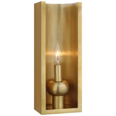 Visual Comfort Comtesse 14" Tall Shielded Wall Sconce Hand-Rubbed Antique Brass