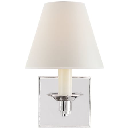 Visual Comfort Evans 10" Tall Wall Sconce Polished Nickel