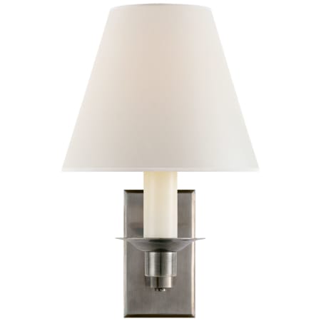 Visual Comfort Evans 10" Tall Wall Sconce Antique Nickel