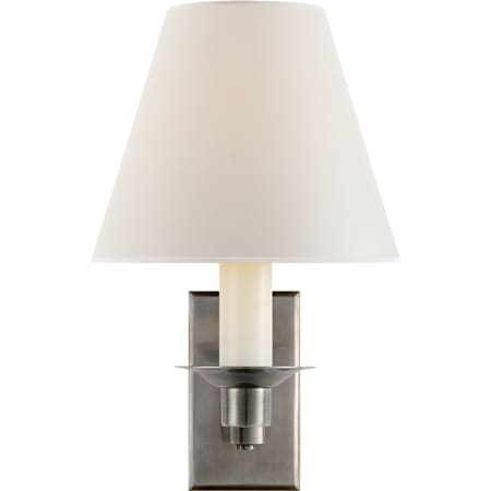 Visual Comfort Evans 10" Tall Wall Sconce Antique Nickel