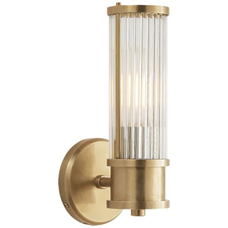 Visual Comfort Allen 11" Tall Bathroom Sconce Natural Brass