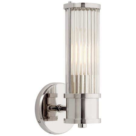 Visual Comfort Allen 11" Tall Bathroom Sconce Polished Nickel