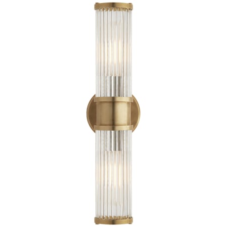 Visual Comfort Allen 2 Light 5" Wide Bath Bar Natural Brass