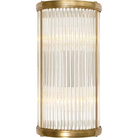 Visual Comfort Allen 12" Tall Bathroom Sconce Natural Brass