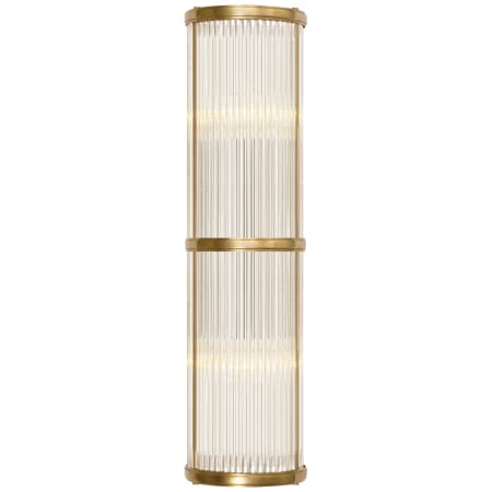 Visual Comfort Allen 2 Light 6" Wide Bath Bar Natural Brass