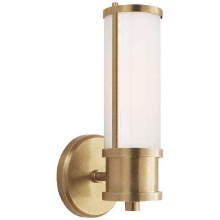 Visual Comfort Lichfield 11" Tall Bathroom Sconce Natural Brass