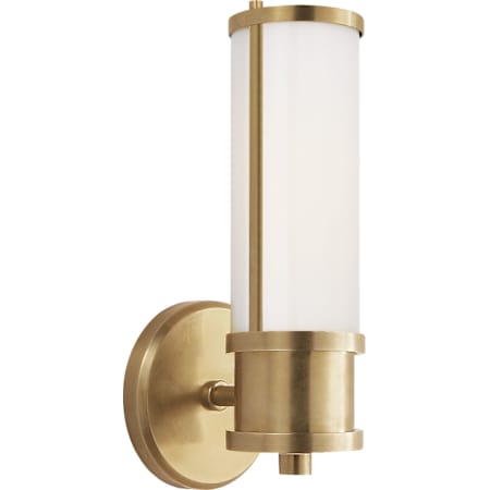 Visual Comfort Lichfield 11" Tall Bathroom Sconce Natural Brass