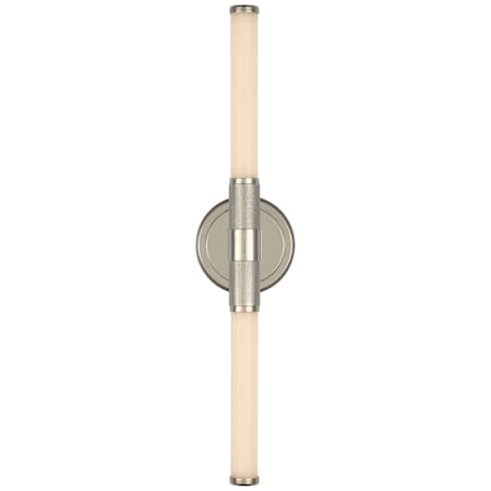 Visual Comfort Barrett 2 Light 21" Tall LED Bathroom Sconce Polished Nickel