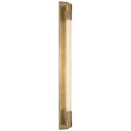 Visual Comfort Barrett 30" Tall LED Bathroom Sconce Natural Brass