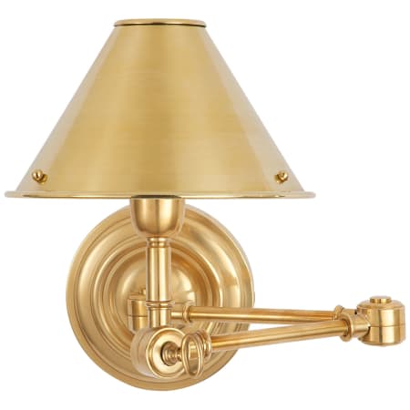 Visual Comfort Anette 10" Tall Wall Sconce Natural Brass