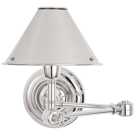 Visual Comfort Anette 10" Tall Wall Sconce Polished Nickel