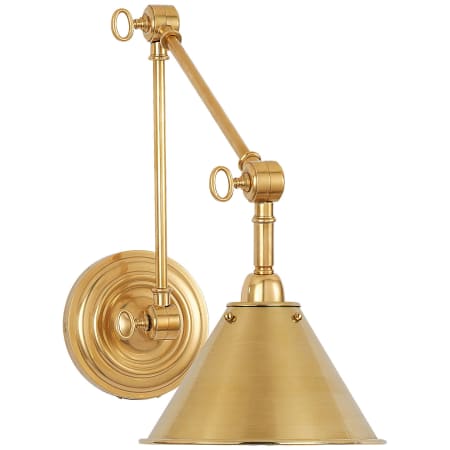 Visual Comfort Anette 12" Tall Wall Sconce Natural Brass