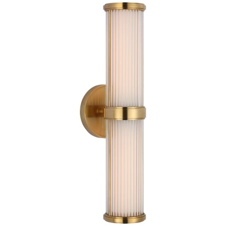 Visual Comfort Ranier 2 Light 4" Wide LED Bath Bar Natural Brass