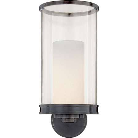 Visual Comfort Modern 13" Tall Bathroom Sconce Bronze
