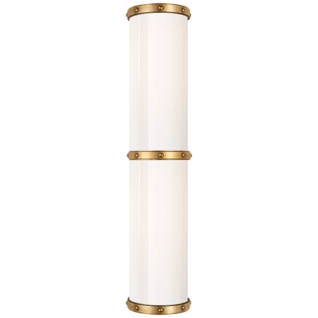 Visual Comfort Bleeker 2 Light 5" Wide LED Bath Bar Natural Brass