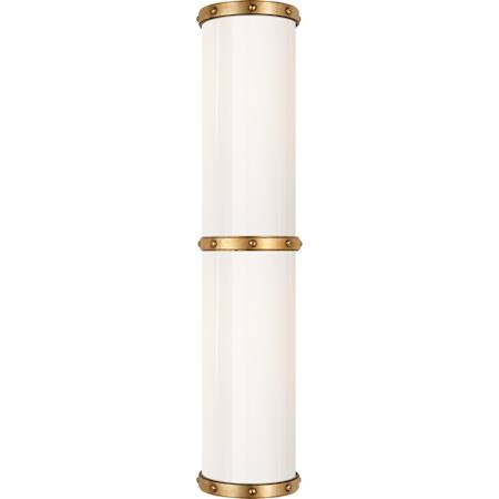 Visual Comfort Bleeker 2 Light 5" Wide LED Bath Bar Natural Brass