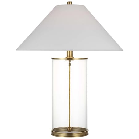 Visual Comfort Modern 34" Tall LED Buffet Table Lamp Natural Brass