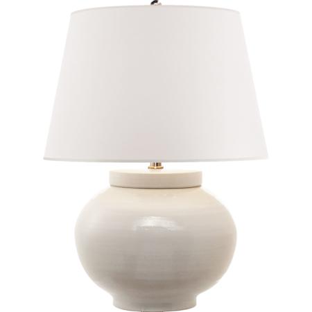 Visual Comfort Carter 25" Tall Accent Table Lamp Plaster White