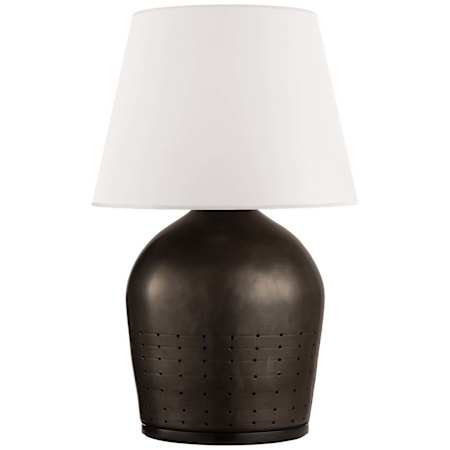 Visual Comfort Halifax 28" Tall Vase Table Lamp Black Ceramic