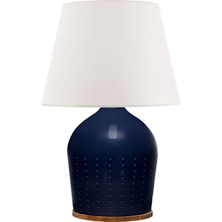Visual Comfort Halifax Large Table Lamp Blue Ceramic / White Paper