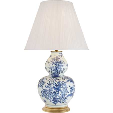 Visual Comfort Sydnee 34" Tall Vase Table Lamp Blue / White Porcelain