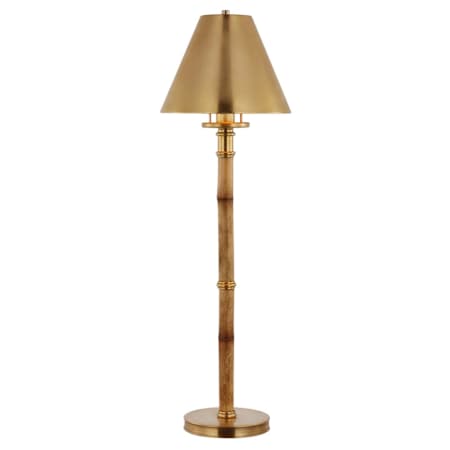 Visual Comfort Dalfern 27" Tall Accent Desk Lamp Waxed Bamboo / Natural Brass / Natural Brass