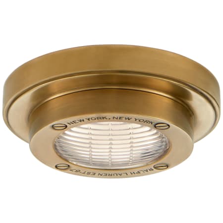 Visual Comfort Grant 5" Wide LED Flush Mount Ceiling Fixture Natural Brass
