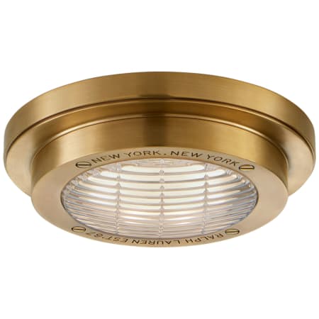 Visual Comfort Grant 6" Wide LED Flush Mount Ceiling Fixture Natural Brass