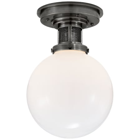 Visual Comfort McCarren 8" Wide Semi-Flush Globe Ceiling Fixture Bronze