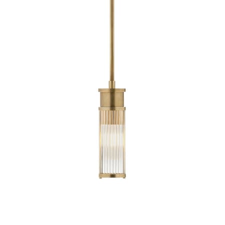 Visual Comfort Allen 3" Wide Mini Pendant Natural Brass
