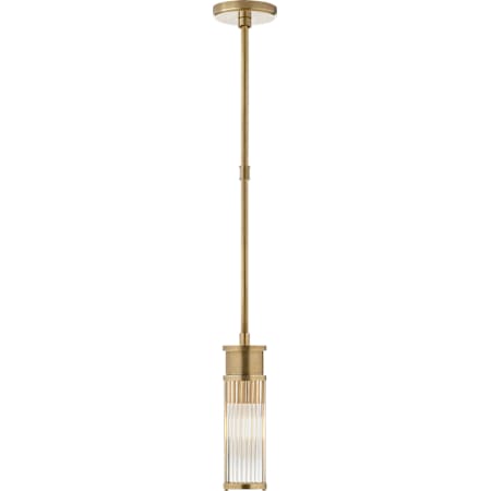 Visual Comfort Allen 3" Wide Mini Pendant Natural Brass