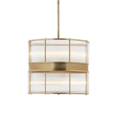 Visual Comfort Allen 8 Light 18" Wide Pendant Natural Brass