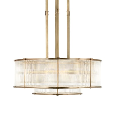 Visual Comfort Allen 20 Light 32" Wide Drum Chandelier Natural Brass